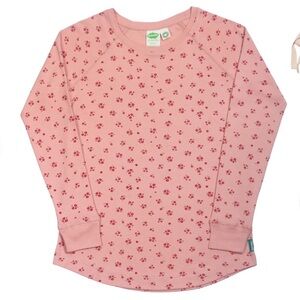 Parade- Organic Women's Pajama Top, Ruby Meadow, M